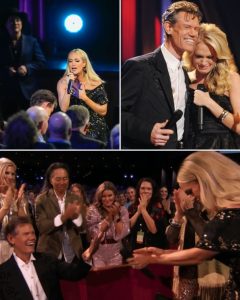 HT13. Carrie Underwood Becomes Emotional as Randy Travis Surprises Her During Opry 100 Tribute, Welcoming Her to the Opry Family