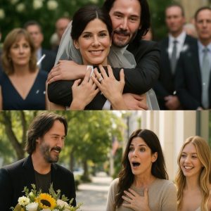 HT13. When Keanu Reeves Hugged Sandra Bullock At The Wedding — The Crowd Went Silent