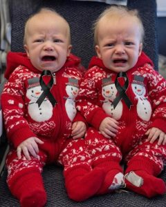 HT17. Young woman puts both babies inside the fir… See more