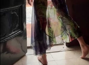 HT17. The separation between a woman’s legs means that she is…