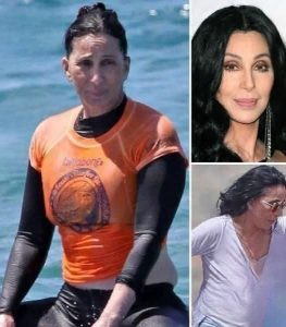 HT13. Cher Caught Braless in Wet Outfit: Unfiltered Vacation Photos Spark Online Debate