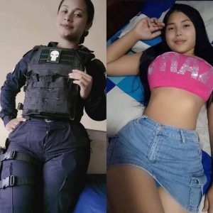 HT17. THIS YOUNG POLICE OFFICER will record her after her service…