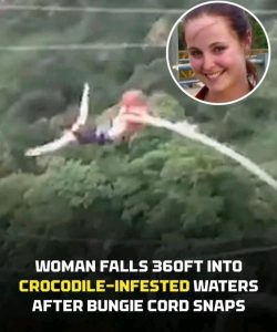 HT17. Woman F.alls 360ft Into Crocodile-Infested Waters After Bungie Cord Snaps…See more