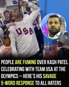 HT13. People are fuming over Kash Patel celebrating with Team USA at the Olympics