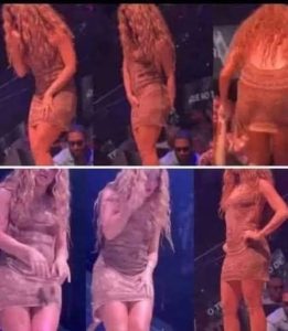 HT17. The moment Shakira leaves the stage after noticing that…