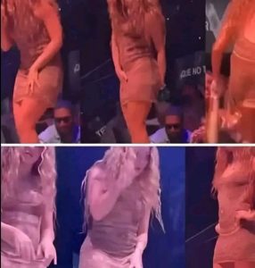 HT17. The moment Shakira leaves the stage after noticing that…