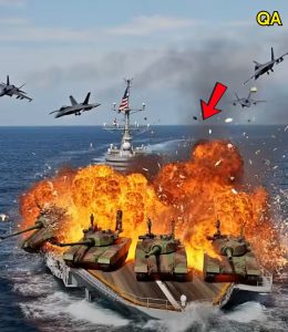 HT13. 13 minutes ago: Russian Su-57 pilot destroys US aircraft carrier carrying 700 tanks
