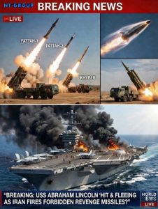 HT13. BREAKING: USS Abraham Lincoln ‘HIT & FLEEING’ As Iran Fires Forbidden Revenge Missiles?