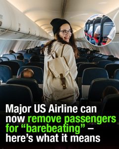 HT13. Major US Airline can now remove passengers for “barebeating”