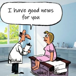 HT13. JOKE OF THE DAY: An exhaussted-looking blonde