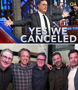 HT4. A Historic Moment in Late-Night TV: Rivals Unite on Colbert’s Stage After Shocking Cancellation!