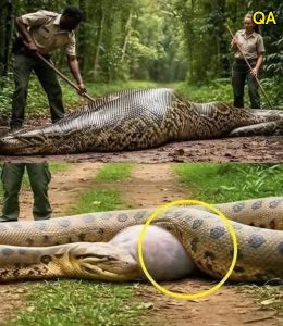 HT4. Park Rangers Rescue Anaconda After Shocking Discovery