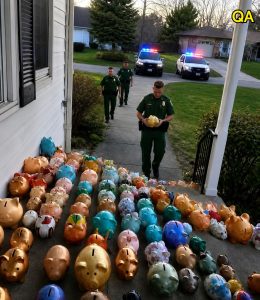 HT4. My 6-year-old son gave away his savings to help our elderly neighbor — but the next morning, police surrounded our house, and an officer handed me a red piggy bank saying, ‘Open it’