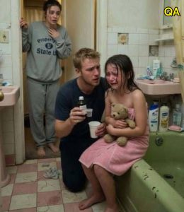HT4. My five-year-old daughter always bathed with my husband