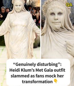 HT4. Heidi Klum’s Met Gala outfit slammed as fans mock her transformation