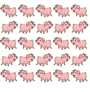 HT4. CHALLENGE! Can you find the pig without a tail?