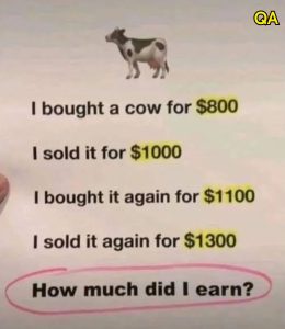 HT4. Cow math puzzle: Are you smart enough to solve it?