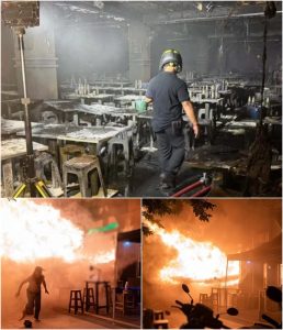 HT9. Thailand Fire at a bar in Bangkok kills at least 27 people and injures dozens.