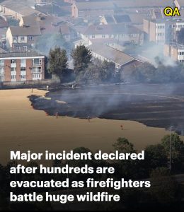 HT9. Tinderbox Britain battles wildfires: Huge infernos ravage Suffolk