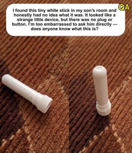 HT17. I found this tiny white stick in my son’s room and was too embarrassed to ask him does anyone know what it is?