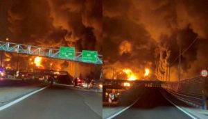 HT9. A serious accident occurred just minutes ago on the Sa… highway