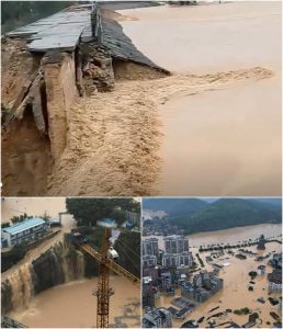 HT9. Heavy rains cause dam breach, China issues flood warning.