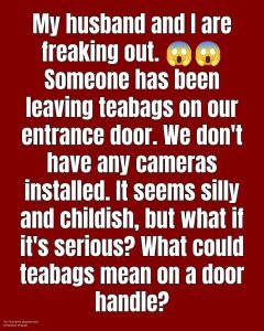 HT10. The Mystery of the Doorstep Tea Bag: A Gentle, Curious Look at This Quirky Neighborhood Phenomenon