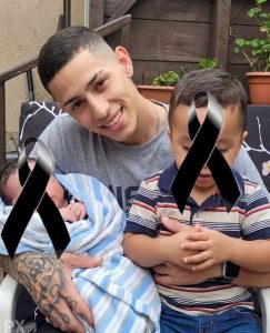 HT9. A 23 year old man passed away with his children in his arms asking for