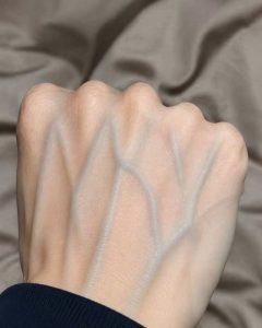 HT5. If your veins are visible in your hand, it is a signal