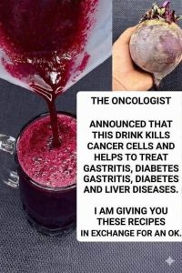 HT9. ALERT! BEETROOT JUICE KILLS CANCER CELLS IN 42 DAYS! I’m sharing the tip in the comments.