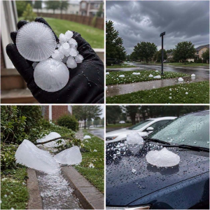 HT9. Giant hail recorded Tuesday evening in the town of… See more