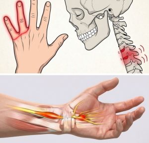 HT5. If your HANDS fall asleep it’s a clear sign that you might have…